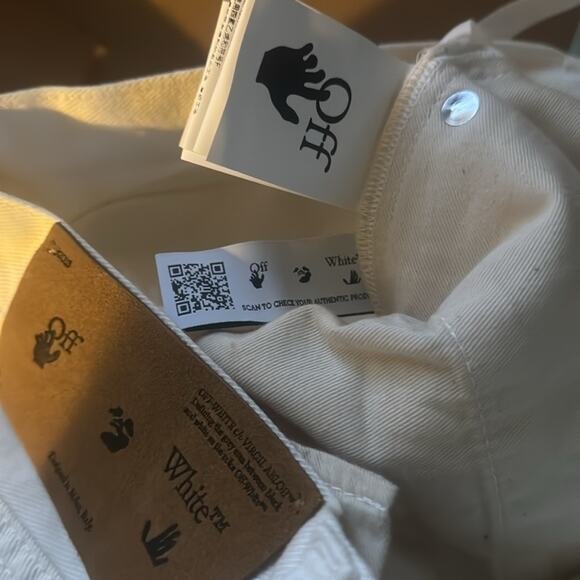 OFF-WHITE™ white Denim shorts 31 - Picture 8 of 15